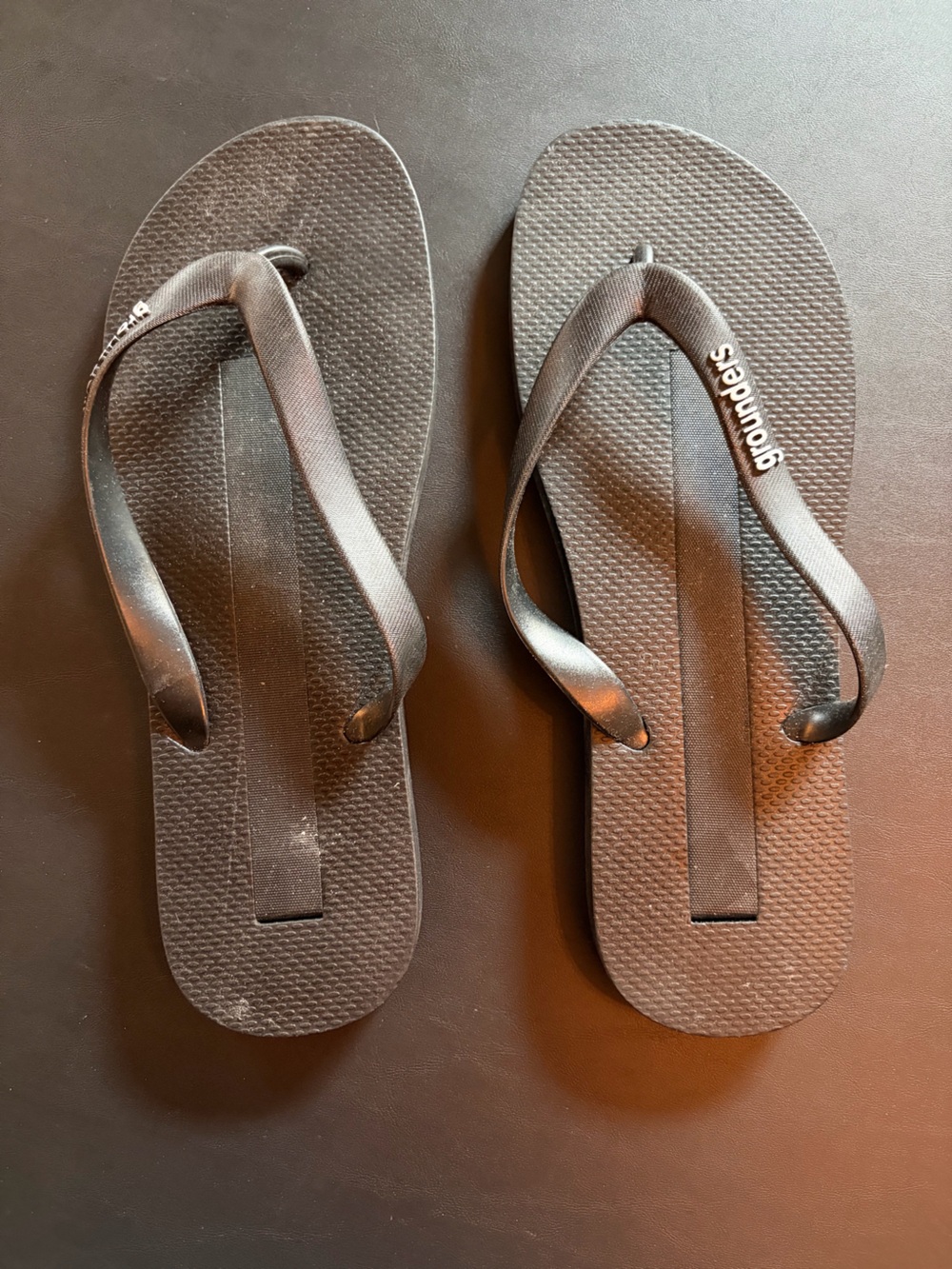 Earthing Grounders Black Flip Flops